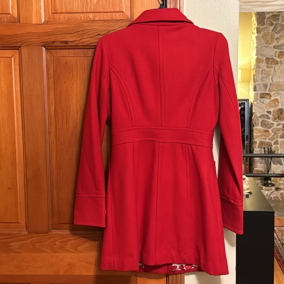 VintageTulle Red Wool Peacoat with Cherry 🍒 Lining - Picture 6 of 6